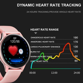 LIGE Naujas Ponios Smart watch Širdies ritmas, Kraujo spaudimo monitorius IP67 atsparus vandeniui Sporto žiūrėti smartwatch Ponios 