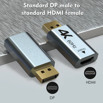 Moterų ir Vyrų Kabelis DP HDMI Max 4K 60Hz Displayport Adapteris, DP, HDMI Konverteris Parama Garso ir Vaizdo PC Nešiojamas Projektorius
