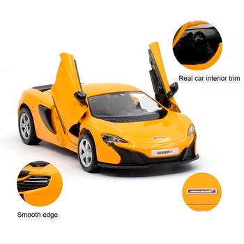 RMZ MIESTO, 1:36 McLaren 650S Super Sportinis Automobilis, Lieti Diecast Automobilio Modelį Žaislas Traukti Atgal Dovanos Vaikams Žaislų Kolekcija
