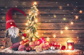 Capisco fotografijos backdrops Kalėdų medis, mediena, sienos žvaigždžių blizgučiai derliaus fone photobooth foto studija photocall prop