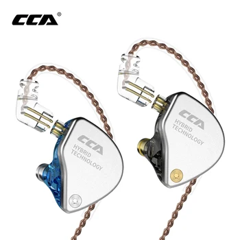 CCA CA4 1BA+1DD Hibridas 2PIN In Ear Ausines HIFI DJ Monito Veikia Sporto Ausinės Ausinės į ausis įkišamos Ausinės už ZAX C12-C16 ZSX