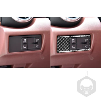 Galvos Šviesos Jungiklis Rėmo Lipdukas, Skirtas Mazda Miata MX5 Roadster 2016+ MX5 NA Anglies Pluošto prietaisų Skydelio Mygtuką Interjero Automobilių Reikmenys