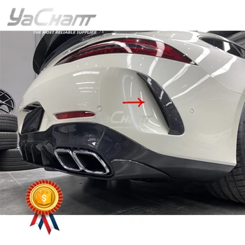 Anglies Pluošto/Stiklo Pluošto Galinis Bamperis Canard Tinka 2019-2020 MB AMG GT63S 4D Sedanas OEM Stiliaus Rea Šoninių Angų