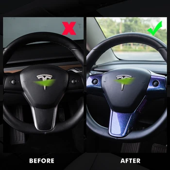 Model3 Automobilio Vairo dekoratyvinis pleistras Tesla Model 3 Vairas 2020 Naujas Vairas Tesla Model Y Priedai