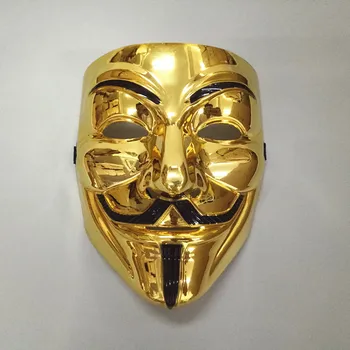 V for Vendetta Mask Anonimas Guy Fawkes Išgalvotas Suaugusiųjų Kostiumo Aksesuaras Šalies Cosplay Helovinas Kaukės Naujas