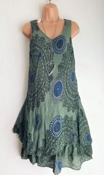 Drabužių OWLPRINCESS Rudenį spausdinti dvigubo sluoksnio suknelė, ilgas sijonas be rankovių