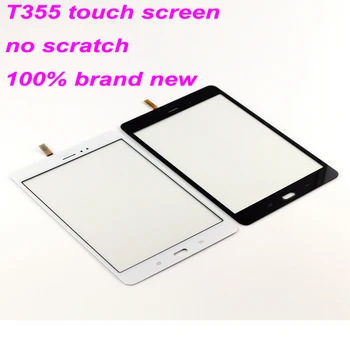 Samsung Galaxy Tab T355 T350 SM-T355 SM-T350 Jutiklinis Ekranas skaitmeninis keitiklis Jutiklis Stiklo plokštės Tablet Pakeitimas Nemokamas Įrankiai