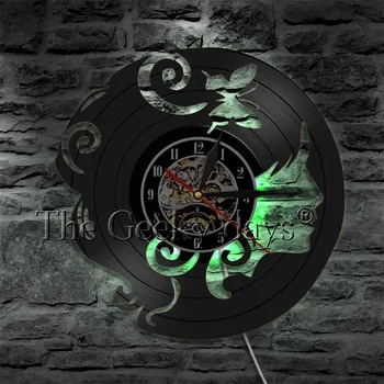 Kūrinys Dekoratyvinės Sienų Laikrodis Kūrybos Vinilo Įrašas Laikrodis Gražus Panele Laikrodis Vinilo Įrašas Laikrodžius Namų Dekoro