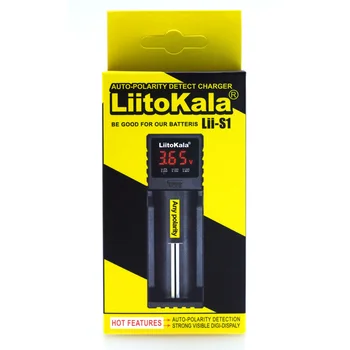 Liitokala Lii-402 100 202 S1 PD4 LCD Baterijos Kroviklis, Baterija 18650 1.2 V, 3,7 V AA / AAA 26650 18350 14500 Ličio Baterijos NiMH