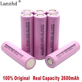 2019 Naujas Originalus 3.7 V ICR18650 samsung 18650, 26 baterijų Įkraunama Li-ion 2600mAh, Žibintuvėlis naudoti(1-8pcs)