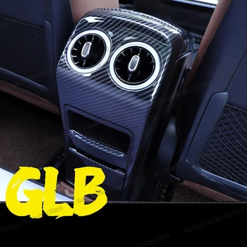 Lsrtw2017 Anglies Pluošto Automobilio galinėje Sėdynėje Padengti Anti-kick Lipdukas Ventiliacijos Rėmas Mercedes Benz Glb GLB200 2019 2020 2021 X247