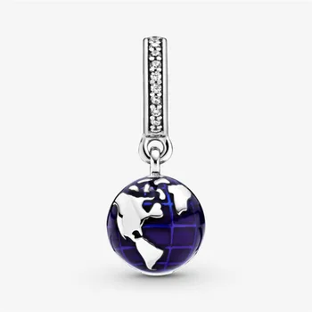 2020New 925 Sterling Silver Blue Planet 