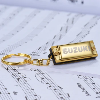 Suzuki Armonikėle Mini 5 tvirtinimo taškai 10 Tonas Armonikėle Pultelio Mygtuką C Aukso