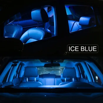 12 Vienetų Baltos spalvos Automobilio Salono LED Lemputės Paketo Komplektas 2009-M. Ford Flex Žemėlapis Daiktadėžė Kamieno Dome Licenciją plokštelės šviesos