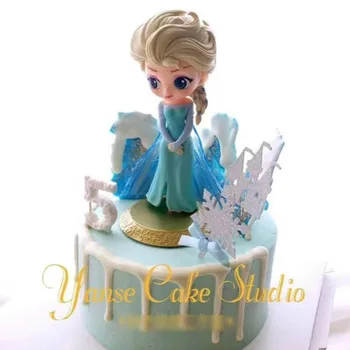 Disney Duomenys Užšaldyti Princesė Aisha Anna Lėlės Kolekcijos Modelis Pyragas Apdaila figūrėlių, Žaislai Vaikams, Dovanos