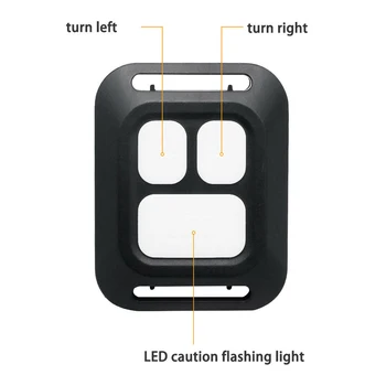 Dviračių USB LED Indikatorius Galiniai Šviesos Dviratį Posūkio Signalo Lemputė su Belaidžio Nuotolinio valdymo SEC88
