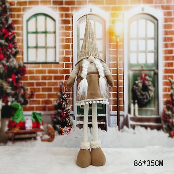 Pliušinis Kalėdų Papuošalai Ištraukiama Nuolatinis Žaislas Sniego Gnome Skrybėlę Apdailos Susitarimą Lėlės Kalėdų Senelio Lėlės Vaikams Dovanos