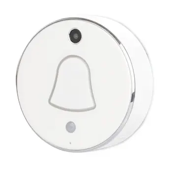 Smart Wireless WiFi Įjungtas Kameros Duris Telefonas Būtų Matomas Doorbell 90 Laipsnių Plataus Kampo 480*320 Pikselių Home Security