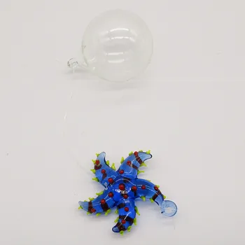 Spalvingas Akvariumas mini Plūduriuojantis Pūstinis Stiklas Žvaigždė Burbulas Micro Žuvų Bakas Kraštovaizdžio Ornamentas, Papuošimas Žuvų Vandens Tiekimas