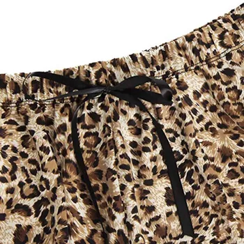 Moterų Pižama Mados Mergaičių Mielas Nėriniai, Leopardas spausdinimui Apatiniai Ir Šortai Pajama Nustatyti sexi apatinis trikotažas porno kraujavimas iš Moterų Pižama @8