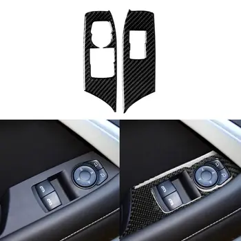 Vidus automobilio durų užraktas anglies pluošto lipdukas, skirtas Chevrolet Camaro 2017-2019 19.5*4.8 cm（7.67*1.88 į） JUODA
