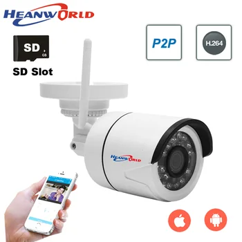 Heanworld lauko 1080P IP Kamera, Wireless Wifi HD 720P, 960P ir SPINDULIŲ naktinio matymo Onvif vandeniui saugumo kulka tinklo interneto kameros