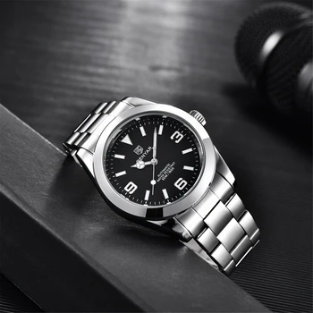 BENYAR 2021 Naujas Vyrų Automatinis Mechaninis laikrodis Top Brand vyriški Laikrodžiai Mados Vandeniui Sporto Žiūrėti Mens Watches Reloj Hombre