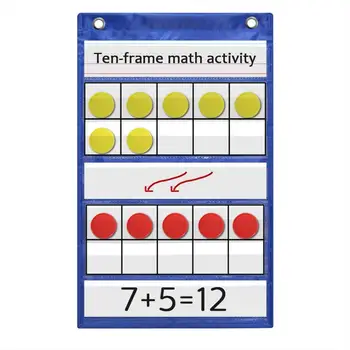 Godery Ten-Rėmelis Set Kišenėje Diagramos Klasėje ir mokymasis namuose, Matematikos Manipuliavimo 10 Kadrų Veiklos Diagramos Vaikams Skaičiavimas
