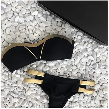 Hirigin 2018 Naujas Bikinis Nustatyti Moterų Maudymosi Kostiumėliai, Push Up Paded Bikini Įdegio Kietas Swumsuit Stebėjimo Moterų Paplūdimio Maudymosi Kostiumas