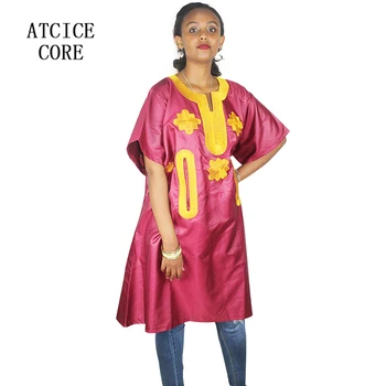 Afrikos suknelės moterims, nemokamas pristatymas 2018 Dashiki Suknelės heidi bazin riche tradicinių afrikos drabužiai moterims