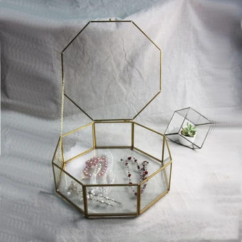 Šiaurės Šalių Stiklas Žalvario Geometrijos Laikymo Krepšiai, Dėžutės Paprastumo Stiliaus Namo Organizatorius Papuošalai Karoliai Desertas Plokštės Apdaila