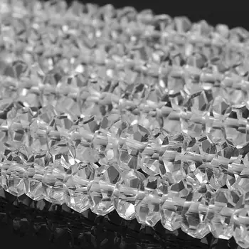 4*2mm 6*3mm Natūralių Kristalų Mygtuką Iškirpti Kvarcas Brangakmenio Prarasti Granules Karoliai, Apyrankė 