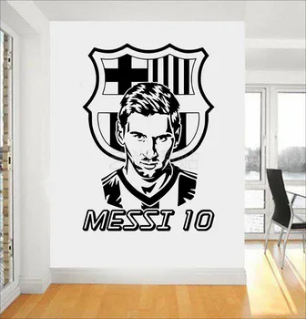 Krepšinio Messi nuimamas atsparus vandeniui sienų lipduko kambarį