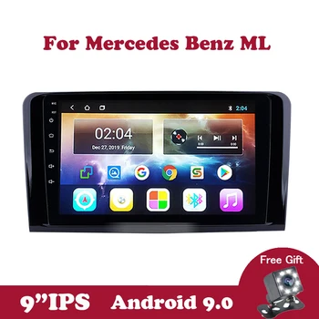 Android 9.0 IPS 2 din Automobilio Radijo Mercedes Benz ML W164 ML300 GL X164 GL320 350 420 450 500 Navigacijos su Vairo