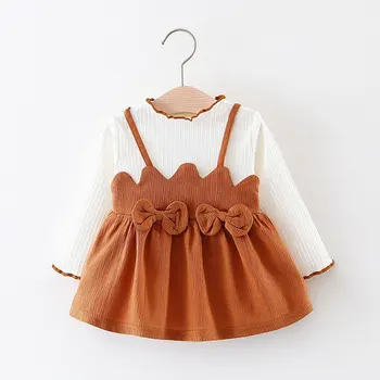 Pavasarį, rudenį baby girl drabužiai, suknelės 1 metų mergina kūdikio gimtadienio suknelė naujagimių ilgomis rankovėmis tinklelis kūdikių, mergaičių drabužiai suknelė