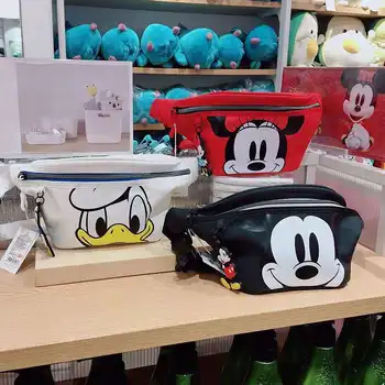 Disney mcikey pelės mergaitė berniukas krepšys animacinių filmų krūtinės maišelį Minnie Diržo maišelis moterų pečių maišą