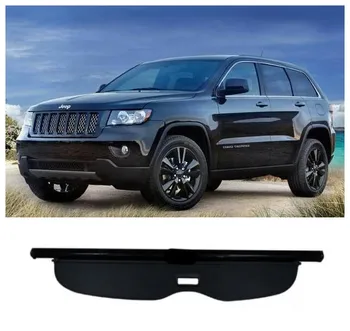 Aukštos Qualit Automobilio Galinės bagažo skyriaus Dangtis Security Shield Ekrano atspalvis Tinka Jeep Grand Cherokee 2017 2018 (juoda, smėlio spalvos)