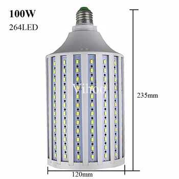 Lampada 40W 50W 60W 80W 100W LED Lempos, E27, B22 E40 E26 110V, 220V 5730SMD Kukurūzų Svogūno, Kabamųjų Lubų Liustra Vietoje Apšvietimo lemputė