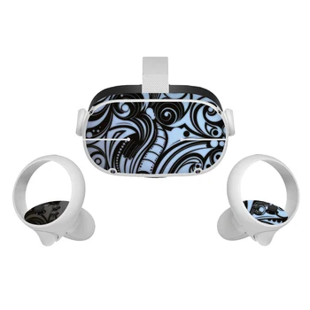 VR Ausines PVC Oda Lipdukai Oculus Quest 2 Virtualios Realybės Animacinių filmų Protetcive Lipdukas Lipdukai Quest2 valdytojas dalys