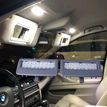Hopstyling 2vnt SIDABRINIS OBJEKTYVAS LED Skaitymo šviesos BMW F10, F11 F07 yra f01 F02 F03 F04 Automobilio LED Tuštybės Veidrodis šviesos