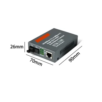 1 Pora Greitai, Žiniasklaidos Ethernet Converter 10/100Mbps Bi-Directional Single-mode SC Skaidulų Optinio Pluošto Media Converter iki 25 KM