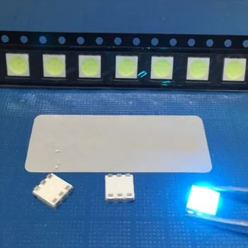 1000pcs/daug 5050 ice blue chip LED ekranas, indikatorius granulių SMD 5050 tris viko 3 chip LED šviesos diodas