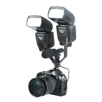 Viltrox VL-125 125mm DSLR Triple Karšto Batų V Mount Blykstės Laikiklis, Vaizdo Šviesos Monitoriai, Mikrofonai Kameros vaizdo Kameros