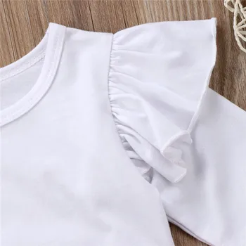 2018 Naują pavasario rudens mergaičių drabužių rinkinius, T-marškinėliai+ Kelnės 2vnt/komplektas pilnas rankovės drabužiai vaikams aktyviai tinka medvilnės drabužiai vaikams