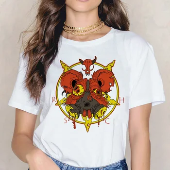 Šėtonas Marškinėliai Demonas Mirties moterų, moterų Baisu Blogio Satanism Grim Reaper Baphomet T-shirt Satanist Marškinėlius Viršuje Tee drabužius juokinga