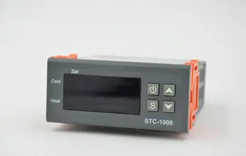 12V skaitmeninis displėjus, termostatas STC-1000 mikrokompiuteris temperatūros reguliatorius, šaldymo, šildymo termostatiniai +Jutiklis Zondas