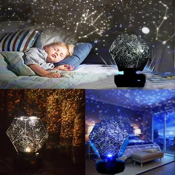 Žvaigždėtą naktį šviesos dekoravimo namų miegamajame, LED star šviesos, naktį šviesos projektorius su nuotolinio valdymo pultu, 