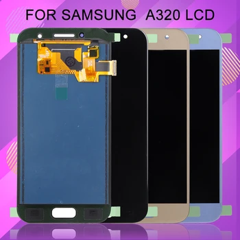 Catteny Samsung Galaxy A3 2017 LCD A320 Ekranas Jutiklinis Ekranas skaitmeninis keitiklis Asamblėjos Pakeitimo A320F Ekranas Nemokamas Pristatymas