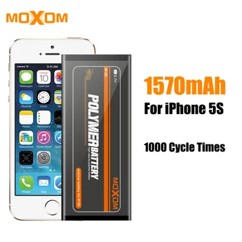 MOXOM Bateriją, Skirta iPhone 5s Baterija 1470mAh Bateriją, Skirta iPhone 5s Ličio Polimerų akumuliatorius su Nemokamas Įrankis