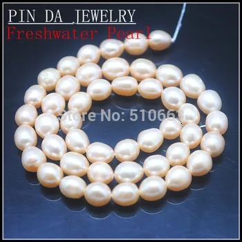 1 stygos kultūringas gėlavandenių perlų vėriniai ryžių formos, ilgis ne didesnis kaip 36 cm viršų mados 